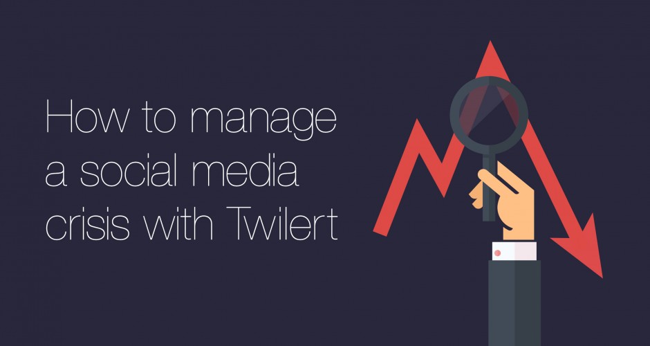 Banner for the blogpost how to manage a social media crisis with Twilert